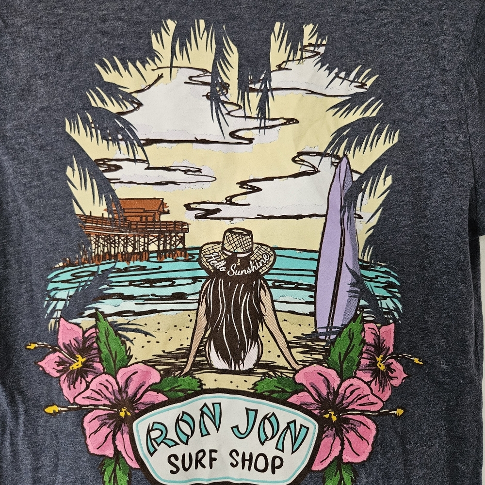 NEW Ron Jon Surf Shop V-neck Tee - Picture 4 of 8